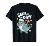 Kawaii Ichthyosaur Sea the Day! Marine Reptile Design T-Shirt