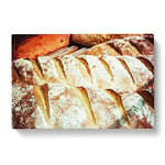 Big Box Art Bakery Bread Canvas Wall Art Print Ready to Hang Picture, 30 x 20 Inch (76 x 50 cm), Multi-Coloured