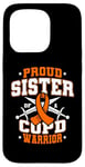 Coque pour iPhone 15 Pro Ruban orange « Proud Sister Of A COPD Warrior COPD Fighter »