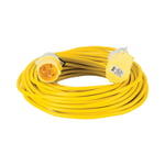 Defender Extension Lead Yellow 1.5mm2 16A 25m 110V - E85230