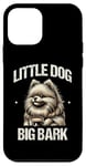 Coque pour iPhone 12 mini Little Dog Big Bark Poméraniens Chien Poméranien