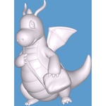 MakeIT Size: Xl, High Poly "dragonite" Pokémon Collection, Collect All Svart Xl