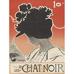 Artery8 Burret Le Chat Noir Black Cat Magazine Advert Premium Wall Art Canvas Print 18X24 Inch