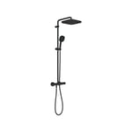 Colonne de douche avec mitigeur thermostatique - Economie d'eau Grohe Vitalio Comfort 250 - Noir Mat - 266962431