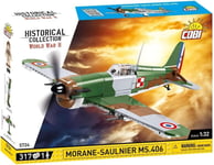 COBI, Avion militiare Morane-Saulnier MS.406 - 317 Pièces, échelle 1/32, COB5724