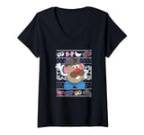 Mr. Potato Head Christmas Ugly Sweater Vintage Mix Up V-Neck T-Shirt