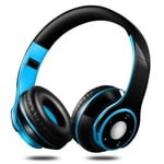 SG-8 Bluetooth 4.0 + EDR Hörlurar Trådlösa Over-ear TF-kort FM-radio Stereo Musik Headset med Mikrofon Blå