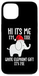 Coque pour iPhone 13 Funny White Elephant Ugly Christmas Cute White Elephant