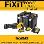 DeWalt DCS386H2T 18v XR Cordless Reciprocating Saw & 2 x Powerstack bat Kit RW