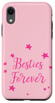 Coque pour iPhone XR Jolies étoiles avec inscription « Best Friends For Besties Forever Friend »