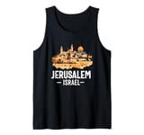 Jerusalem Israel Skyline Jewish Israeli Souvenir Women Men Tank Top