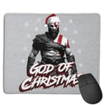 God of War God of Christmas Customized Designs Non-Slip Rubber Base Gaming Mouse Pads for Mac,22cm×18cm， Pc, Computers. Ideal for Working Or Game