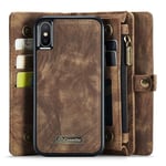 CaseMe Multi-slot Plånboksfodral iPhone X/XS Brun