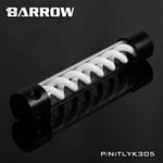 Barrow T-Virus Acrylic White Helix Watercooling Reservoir 305mm - Black