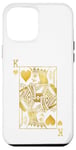 Coque pour iPhone 12 Pro Max Cartes de poker Lucky Knight King of Hearts Game Casino