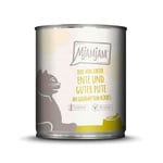 MjAMjAM - Nourriture Humide Premium pour Chat - Duo à Base de Canard Tendre et de Bonne Dinde avec potiron cuit à la Vapeur, 1 Paquet (1 x 800g), sans céréales avec Viande ajoutée