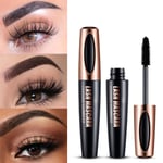 4D Silk Fiber Lash Mascara Vattenfast Mascara Tjock förlängande ögonfransar Extension Kosmetisk verktyg