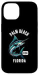 Coque pour iPhone 14 Motif Palm Beach Floride USA Fishing