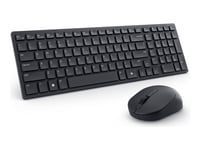 Dell Silent Keyboard And Mouse Km555 - Sats Med Tangentbord Och Mus - Trådlös - 2.4 Ghz, Bluetooth 5.1 - Qwerty - Usa, Internationellt - Svart - Med 3 Års Avancerad Utbytesservice