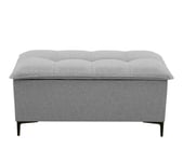 Banc coffre JAPP 3 tissu flash gris