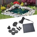 Pompe De Fontaine À Eau Solaire Pour Jardin,Piscine,Bain D'oiseaux,Décoration Extérieure,Moteur Sans Balais,62,7v #A