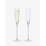 LSA International Aurelia Grand Champagne Flute 165ml Clear Optic Set of Two