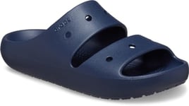 Crocs Mixte Classic Sandal V2 Plate, Bleu Marine, 13 UK