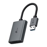 TP-Link Lecteur de Carte mémoire SD USB vers SD et microSD jusqu'à 2 to, USB 3.0, UHS-I 200 Mo/s, Lecture et écriture simultanées de Deux Cartes, UA430