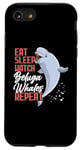 iPhone SE (2020) / 7 / 8 Eat Sleep Watch Beluga Whales Repeat Wildlife Marine Biology Case