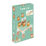 Janod - Taktik - Jeu de Société Enfant 2-en-1 - Thème Lapins et Renards - Jeu de Stratégie et de Parcours - Bois Massif et Carton - 2 Joueurs - Dès 5 Ans, J02472