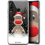 Caseink Coque pour Huawei P30 Lite (6.2) [Gel Motif HD Collection Noël 2017 Design Cerf au Bonnet - Souple - Ultra Fin - Imprimé en France]