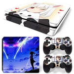 Kit De Autocollants Skin Decal Pour Console De Jeu Mince Ps4 Uncharted 4,T1tn-Ps4slim-6977