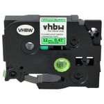 Cassette à ruban compatible avec Brother PT H101GB H101TB H105 Noir vert fluo