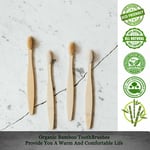 6 x Eco Friendly & Biodegradable Family Bamboo Toothbrush wooden natural soft 