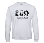 Sweat Shirt Homme J'écoute Les Morts Bach Mozart Beethoven Musique Compositeur Classique