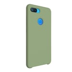 Silicone Case for Xiaomi Mi 8 Lite, Silicone Soft Phone Cover with Soft Microfiber Cloth Lining, Ultra-thin ShockProof Phone Case for Xiaomi Mi 8 Lite (Light Green)