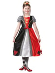 Girls Alice In Wonderland The Red Queen Disney Tween Kids Fancy Dress Costume