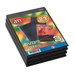 AM 60285 DVD Box 2-In-1, black 3-pack