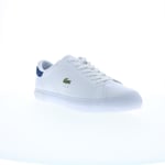 Lacoste Powercourt 224 1 SMA Mens White Leather Lifestyle Trainers Shoes