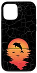 iPhone 15 Pro Sunset Jumping Dolphin Cool Miami Dolphin Beach Lover Gift Case