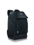 acer PBG591 Predator Utility Gaming Backpack, Water Resistant and Tear Proof Travel Backpack Fits and Protects Up to 17.3" Predator Gaming Laptop, Black with Teal Accents