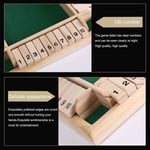 Deluxe 4 pelaajan Shut The Box -puinen peli Klassinen noppapelilautalelu