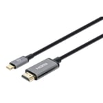 MANHATTAN MH Cable  USB-C Male/HDMI Male  4K@60Hz  2m  Black  Bag