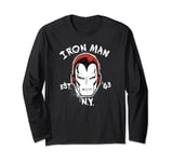 Marvel Iron Man Est '63 In New York Helmet Portrait Long Sleeve T-Shirt