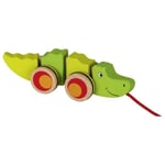 GOKI - 54903 - JOUET EN BOIS - ANIMAL A TIRER - CROCODILE