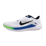 Nike Men's Air Winflo 10 Road Running Shoe, White/Black/Star Blue/Green St, 7 UK