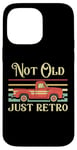 Coque pour iPhone 14 Pro Max Not Old Just Retro – Voiture classique rouge vintage Pickup Truck