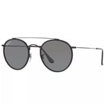 Ray-Ban RB3647N Polarised Double Bridge Round Sunglasses