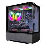 STGsivir PC Gamer Fixe,Ordinateur Gaming,RX 580 16Go GDDR5,Core i7 jusqu'à 3.9GHz-32Go RAM, 1To SSD, 600M WiFi, BT 5,0, RGB Fanx5, W10H64