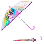 mybagstory - Parapluie pour enfant - Rainbow High- Rose - Maternelle - Vacances - Parapluie Fille - 71 cm - Idée Cadeau - Léger - Compact - Ouverture Manuelle – Résistant - Anti-pincement